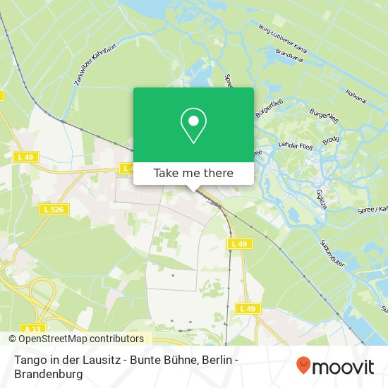 Карта Tango in der Lausitz - Bunte Bühne