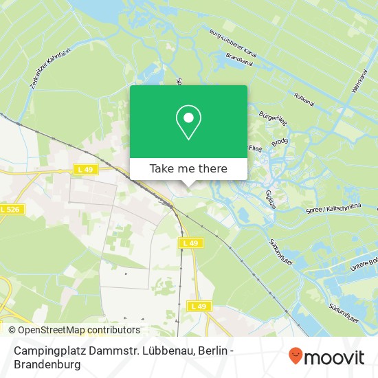 Campingplatz Dammstr. Lübbenau map