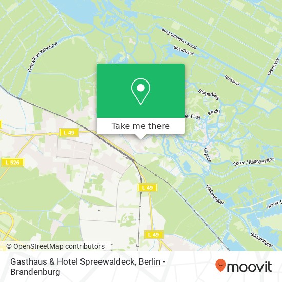 Gasthaus & Hotel Spreewaldeck map