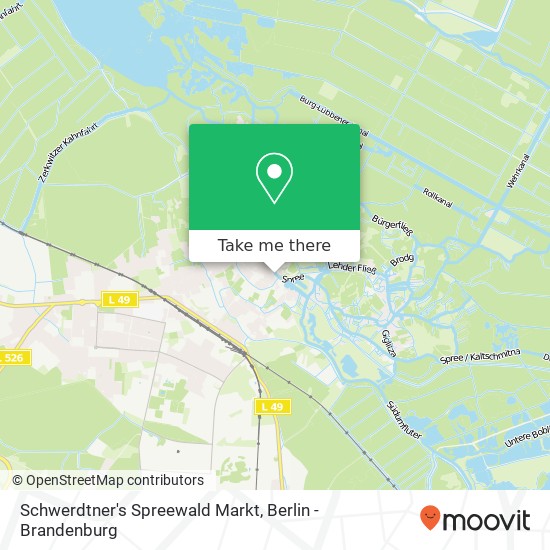 Карта Schwerdtner's Spreewald Markt