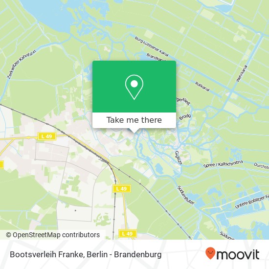 Bootsverleih Franke map