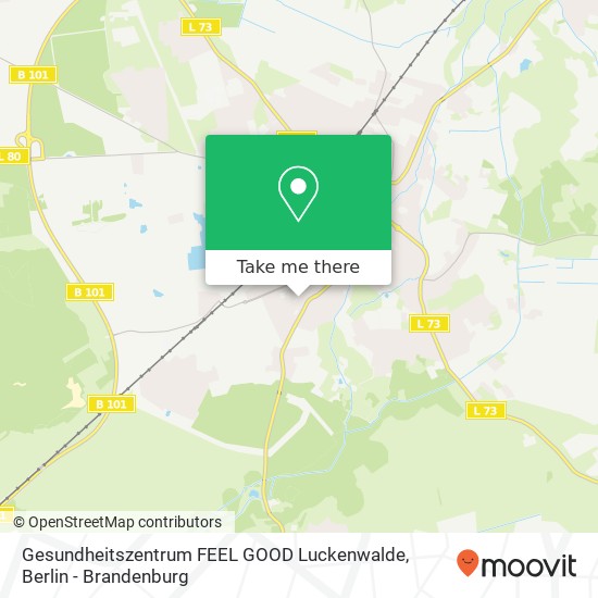 Gesundheitszentrum FEEL GOOD Luckenwalde map