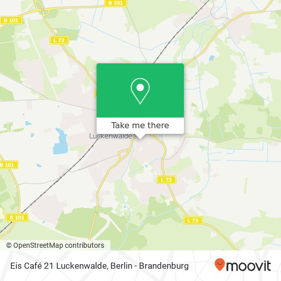 Карта Eis Café 21 Luckenwalde
