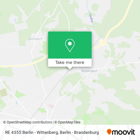 RE 4355 Berlin - Wittenberg map