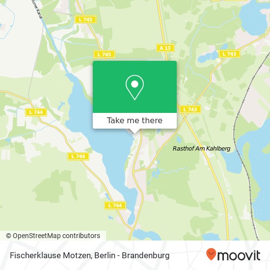 Fischerklause Motzen map