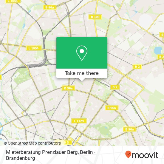 Mieterberatung Prenzlauer Berg map