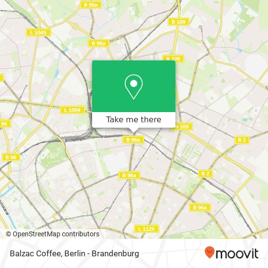 Карта Balzac Coffee, Schönhauser Allee 116