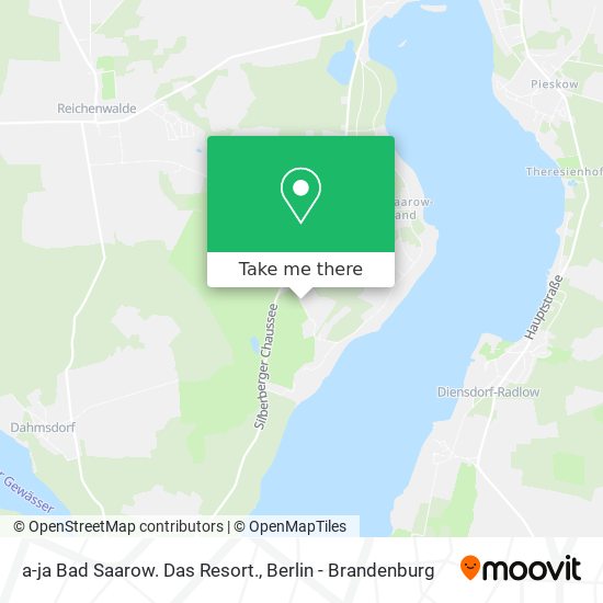 a-ja Bad Saarow. Das Resort. map