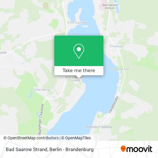 Bad Saarow Strand map
