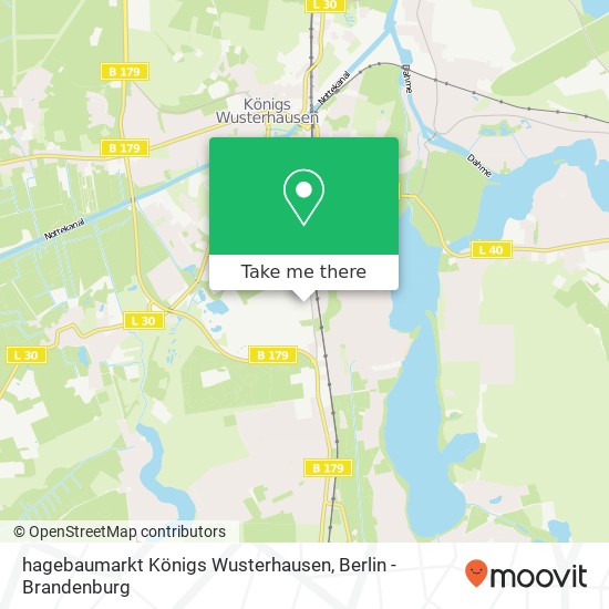 hagebaumarkt Königs Wusterhausen map