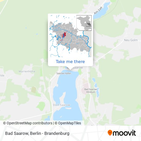 Bad Saarow map