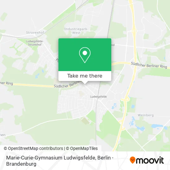 Карта Marie-Curie-Gymnasium Ludwigsfelde