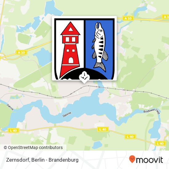 Zernsdorf map