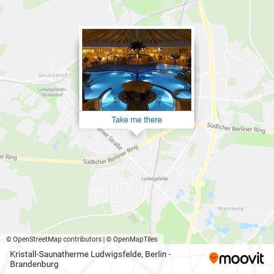 Kristall-Saunatherme Ludwigsfelde map