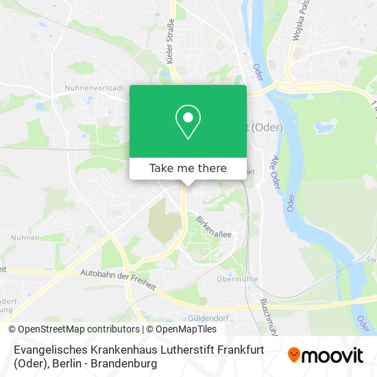 Evangelisches Krankenhaus Lutherstift Frankfurt (Oder) map