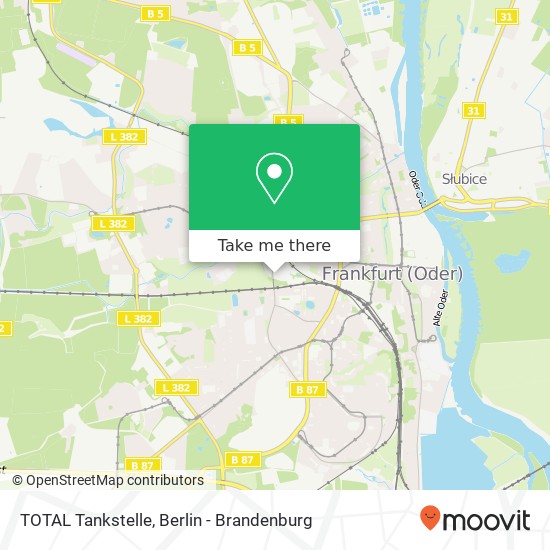 TOTAL Tankstelle map