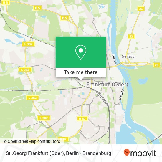 St .Georg Frankfurt (Oder) map