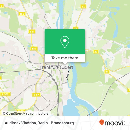 Audimax Viadrina map