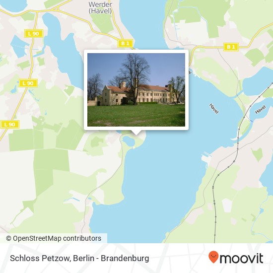 Schloss Petzow map