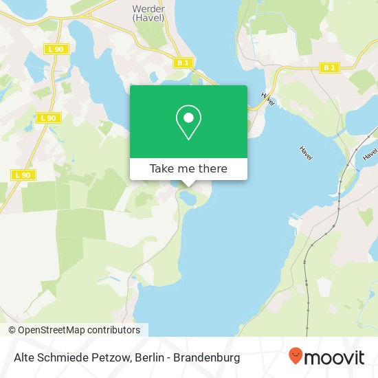 Карта Alte Schmiede Petzow