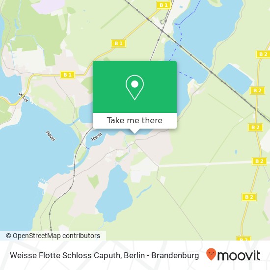 Weisse Flotte Schloss Caputh map