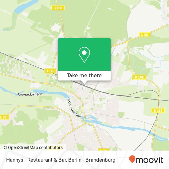 Hannys - Restaurant & Bar map