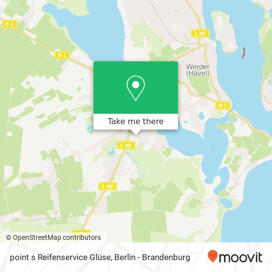 point s Reifenservice Glüse map