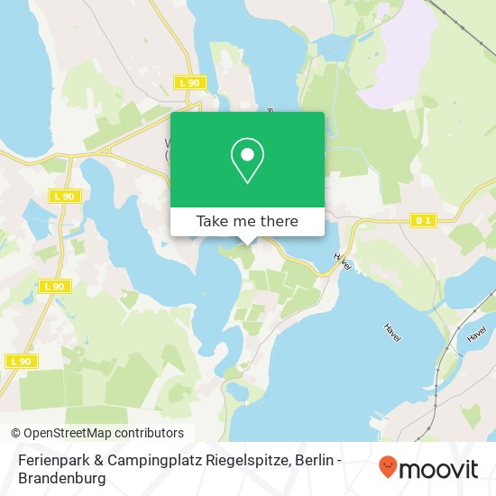 Ferienpark & Campingplatz Riegelspitze map