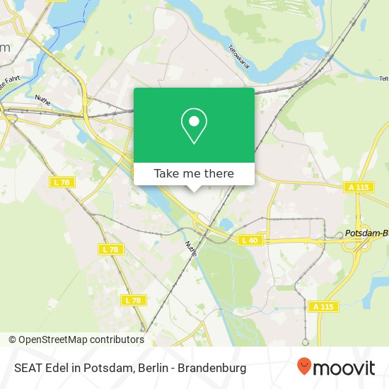 SEAT Edel in Potsdam map