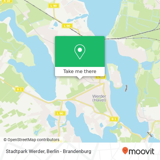 Stadtpark Werder map