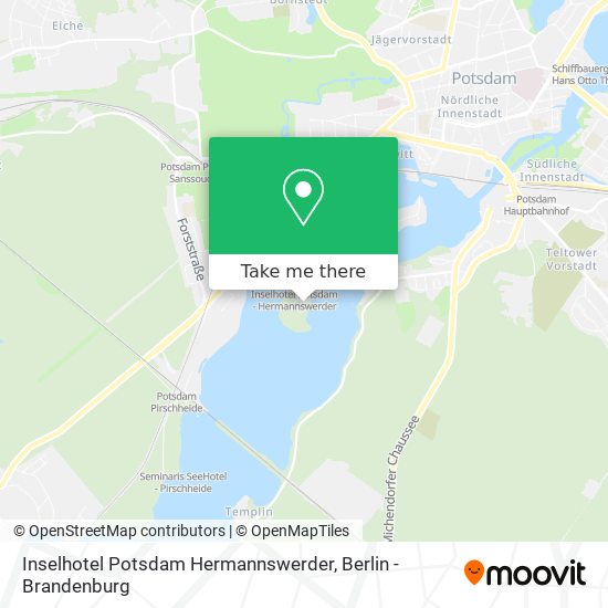 Inselhotel Potsdam Hermannswerder map