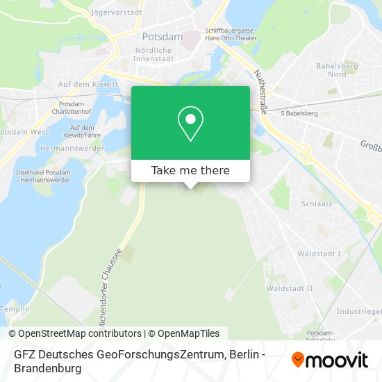 GFZ Deutsches GeoForschungsZentrum map