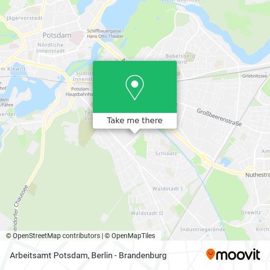 Arbeitsamt Potsdam map