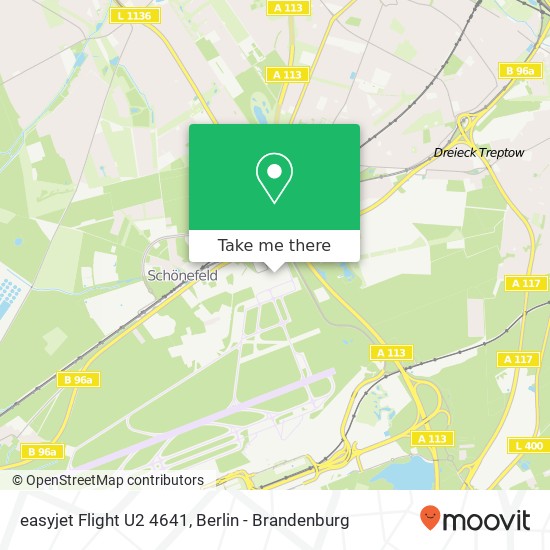 easyjet Flight U2 4641 map