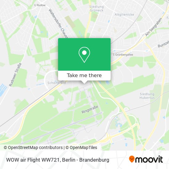 WOW air Flight WW721 map