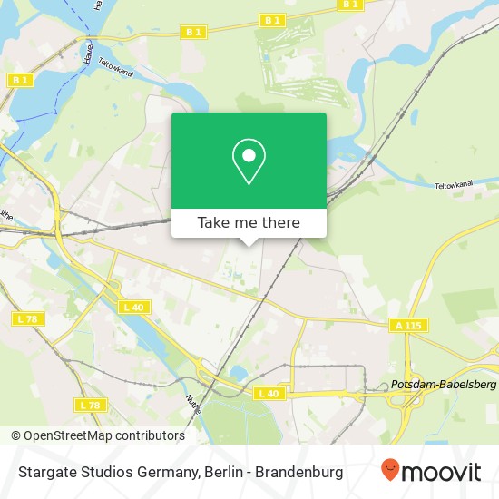 Stargate Studios Germany map