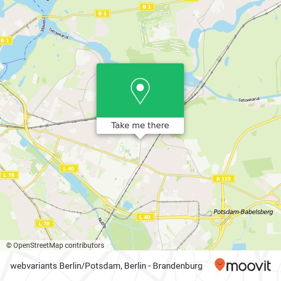 Карта webvariants Berlin/Potsdam