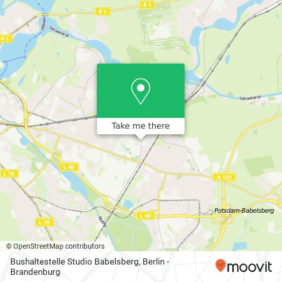 Bushaltestelle Studio Babelsberg map