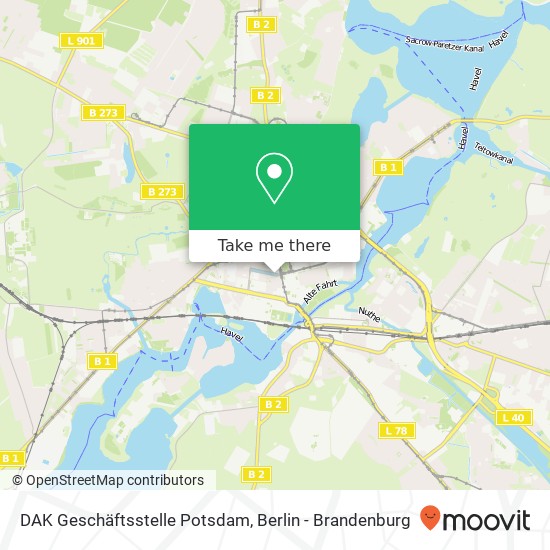 DAK Geschäftsstelle Potsdam map