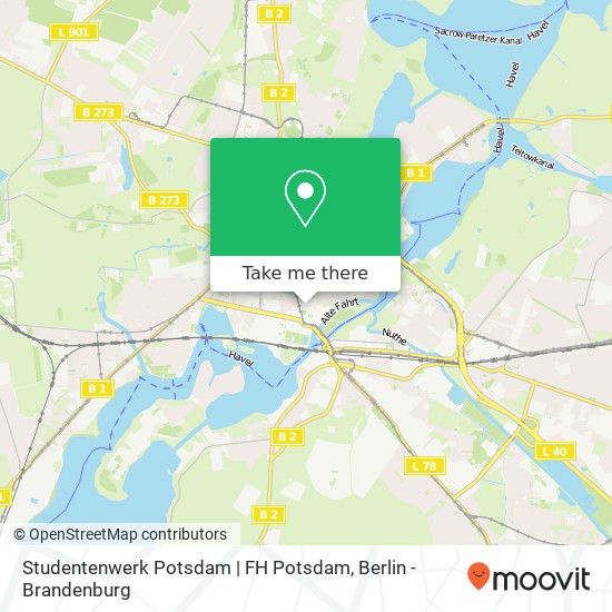 Studentenwerk Potsdam | FH Potsdam map