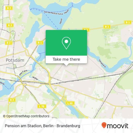 Pension am Stadion map