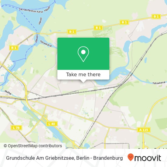 Карта Grundschule Am Griebnitzsee