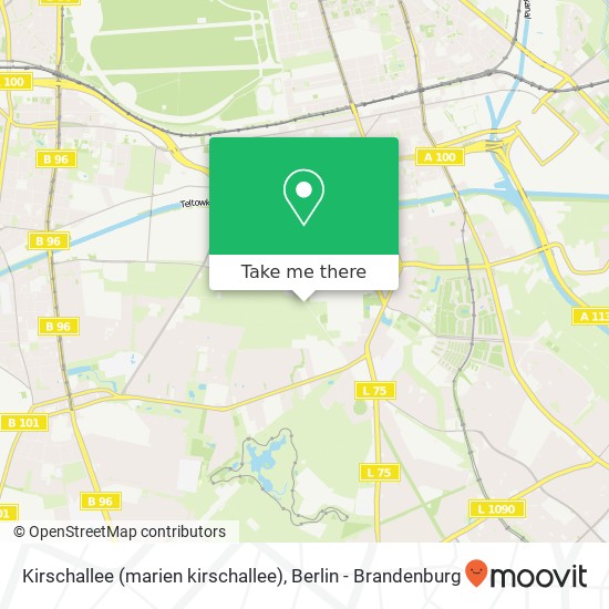 Kirschallee (marien kirschallee), Britz, 12347 Berlin map