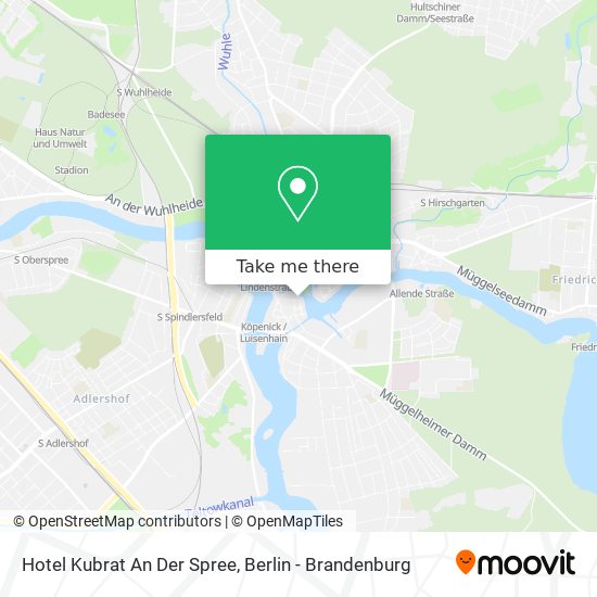 Hotel Kubrat An Der Spree map