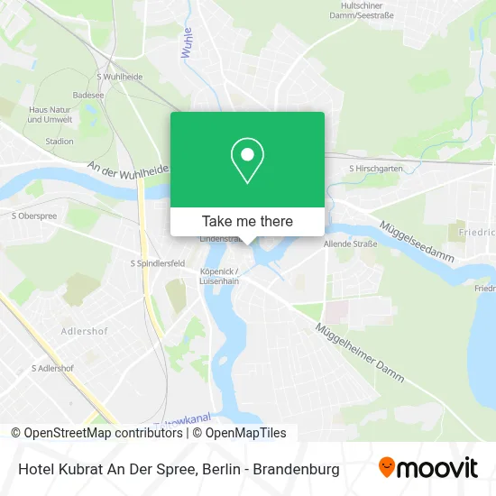 Hotel Kubrat An Der Spree map