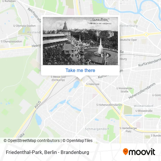 Friedenthal-Park map