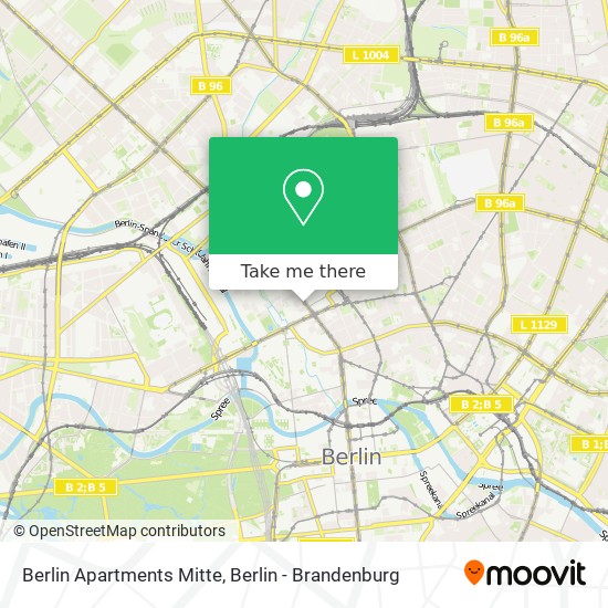 Berlin Apartments Mitte map