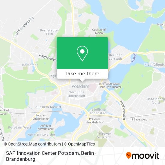 SAP Innovation Center Potsdam map