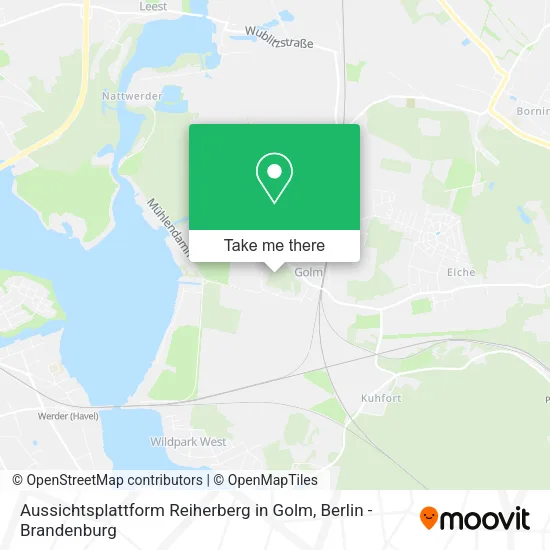 Карта Aussichtsplattform Reiherberg in Golm