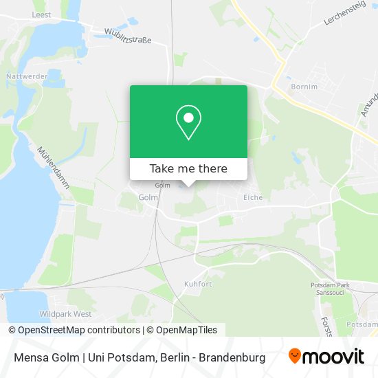 Mensa Golm | Uni Potsdam map